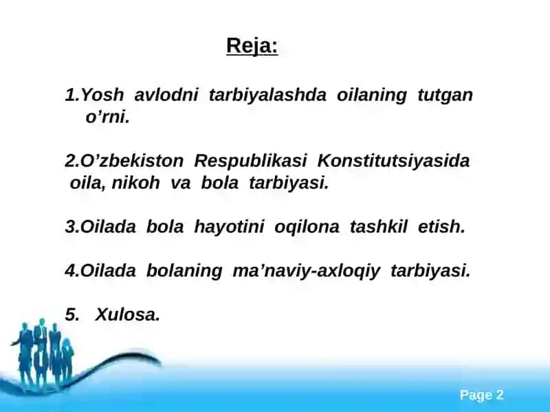 Oila tarbiyasi asoslari 2