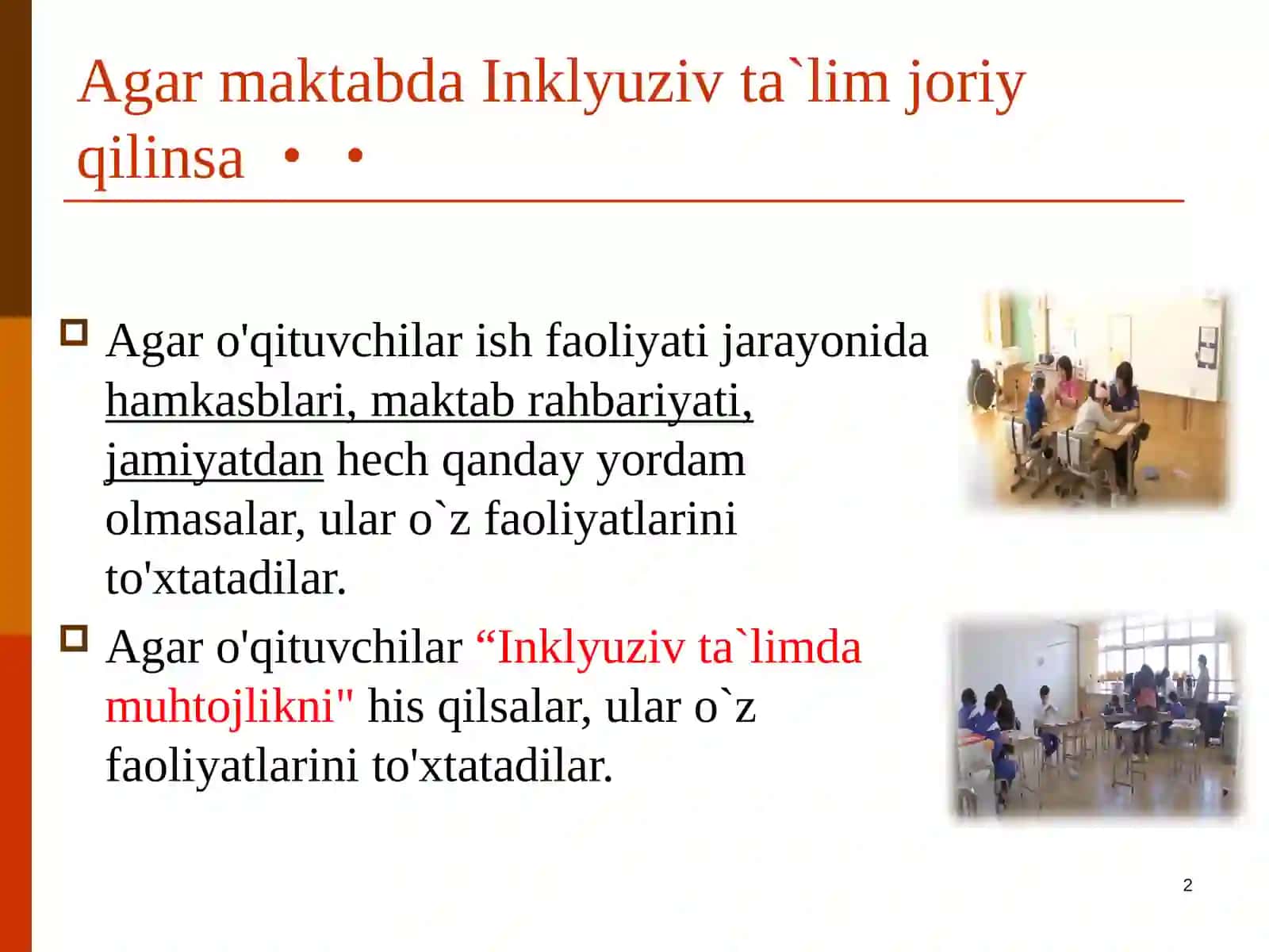 Maktabda qo'llab-quvvatlash tizimi 2