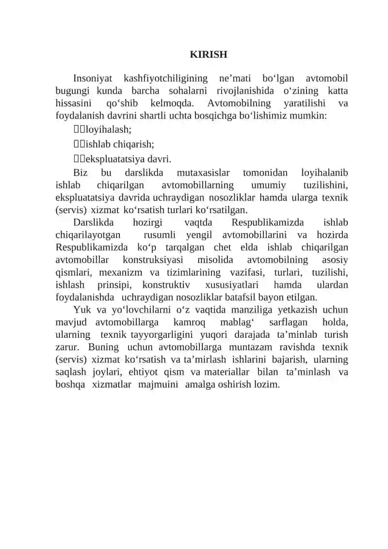 Uzatmalar qutisiga texnik xizmat ko’rsatish 2