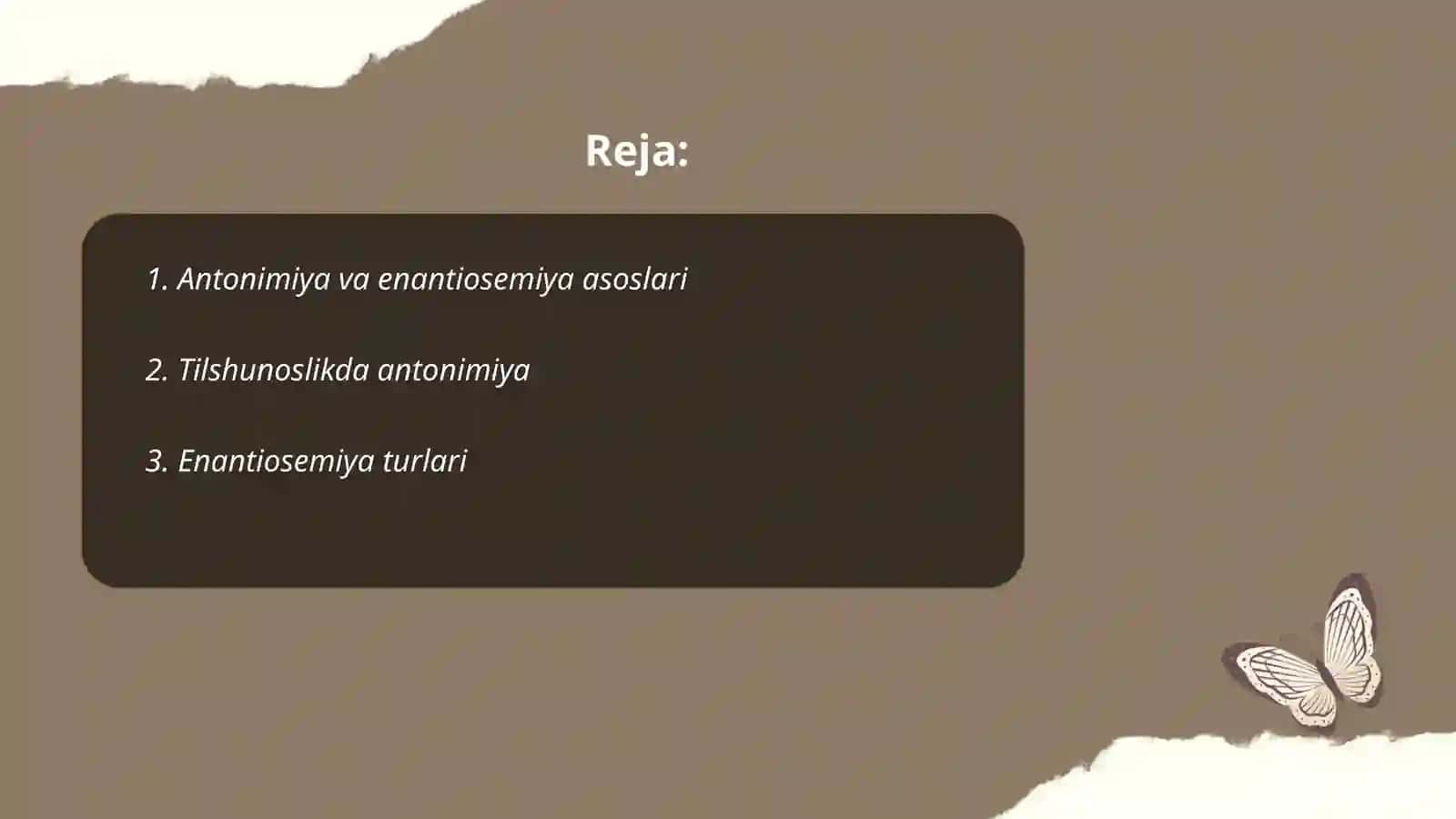 Antonimiya va enantiosemiya 2