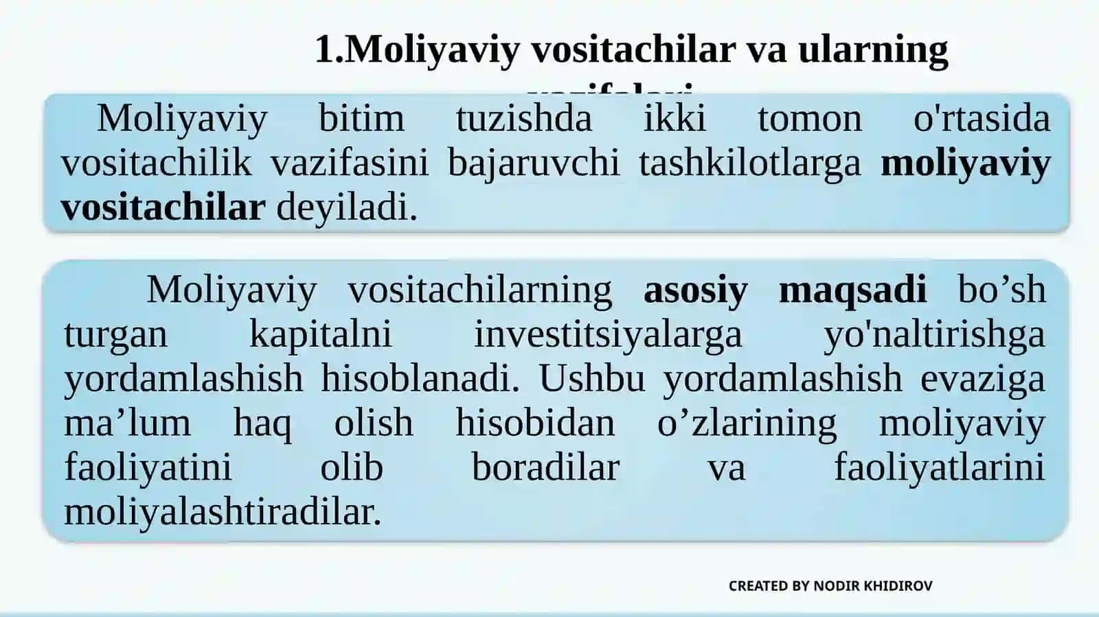 Moliyaviyvositachilar 2