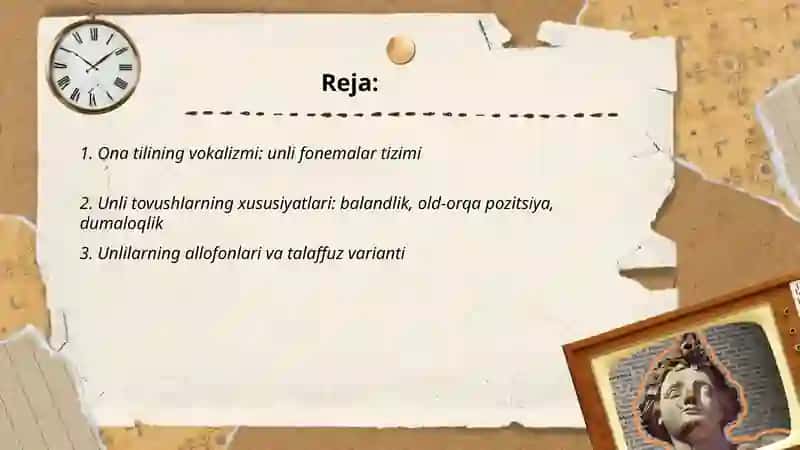 Ona tilining vokalizmi 2