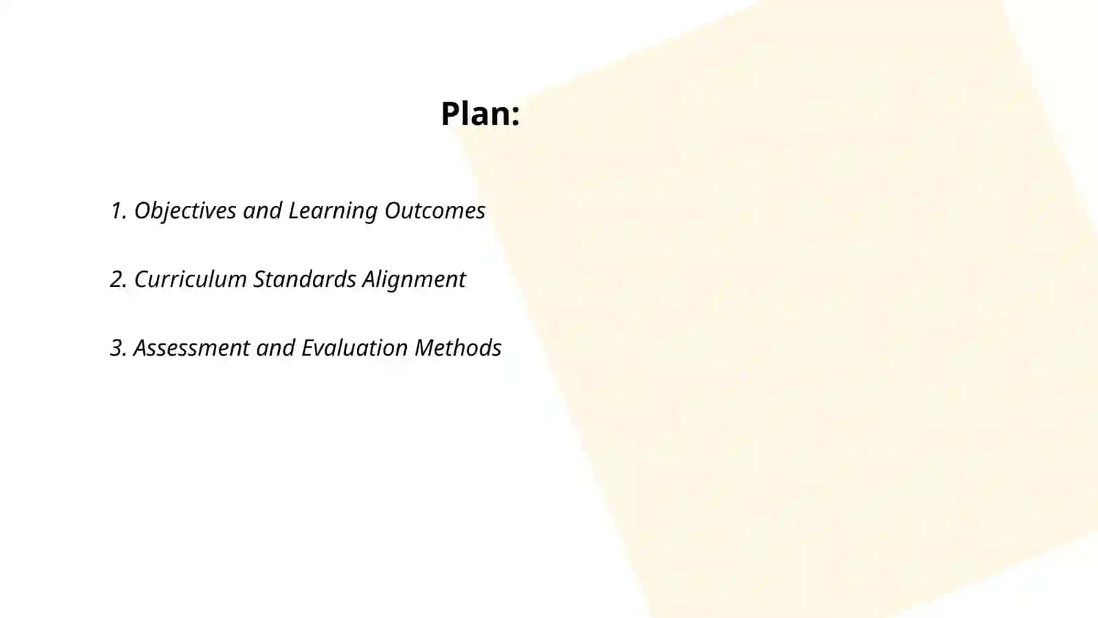 Lesson planing 2