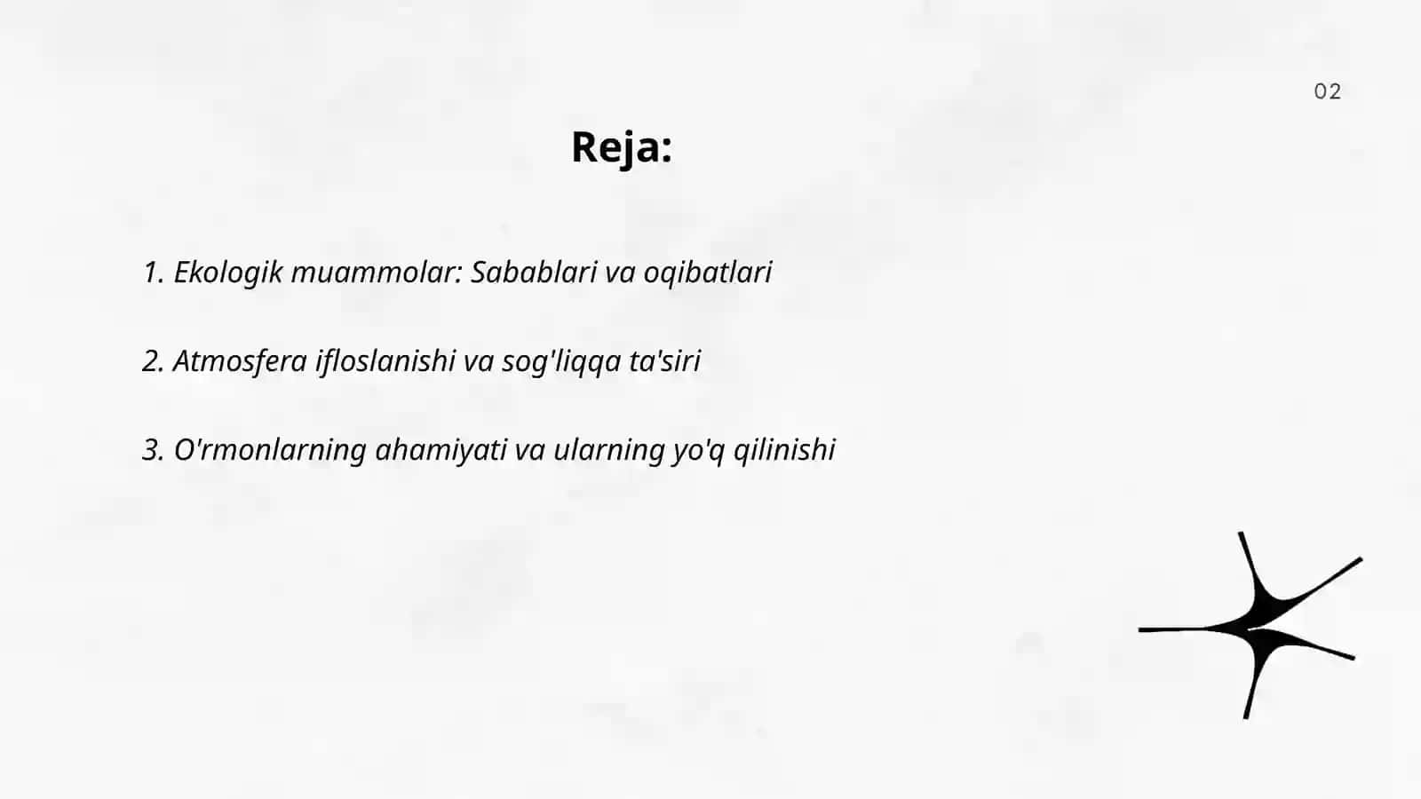 Ekologiya VA tabiatni as rash mavzusida loiha ishi 2