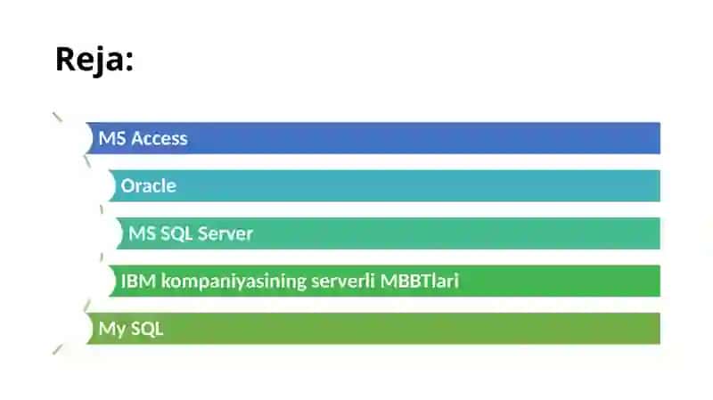 MS Access MBBT 2