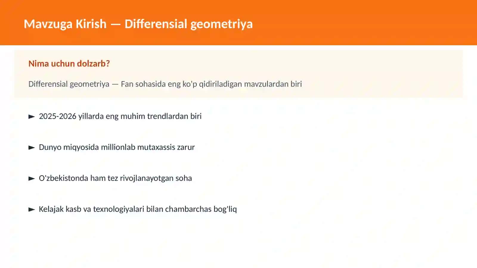 Differensial geometriya 2