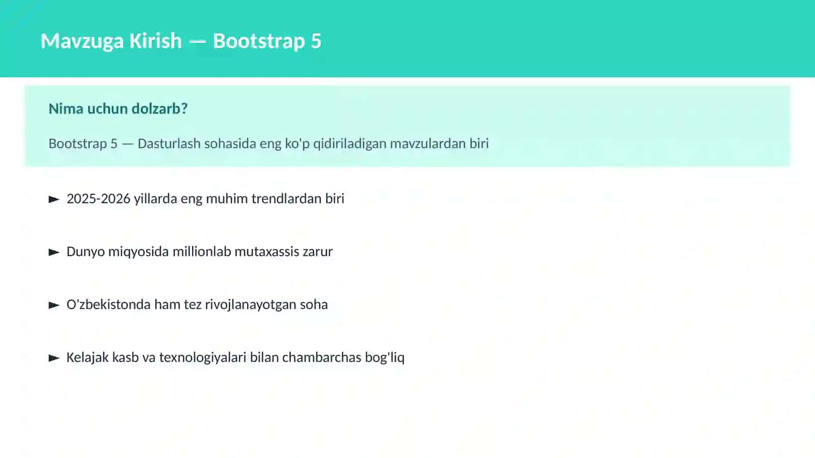 Bootstrap 5 2