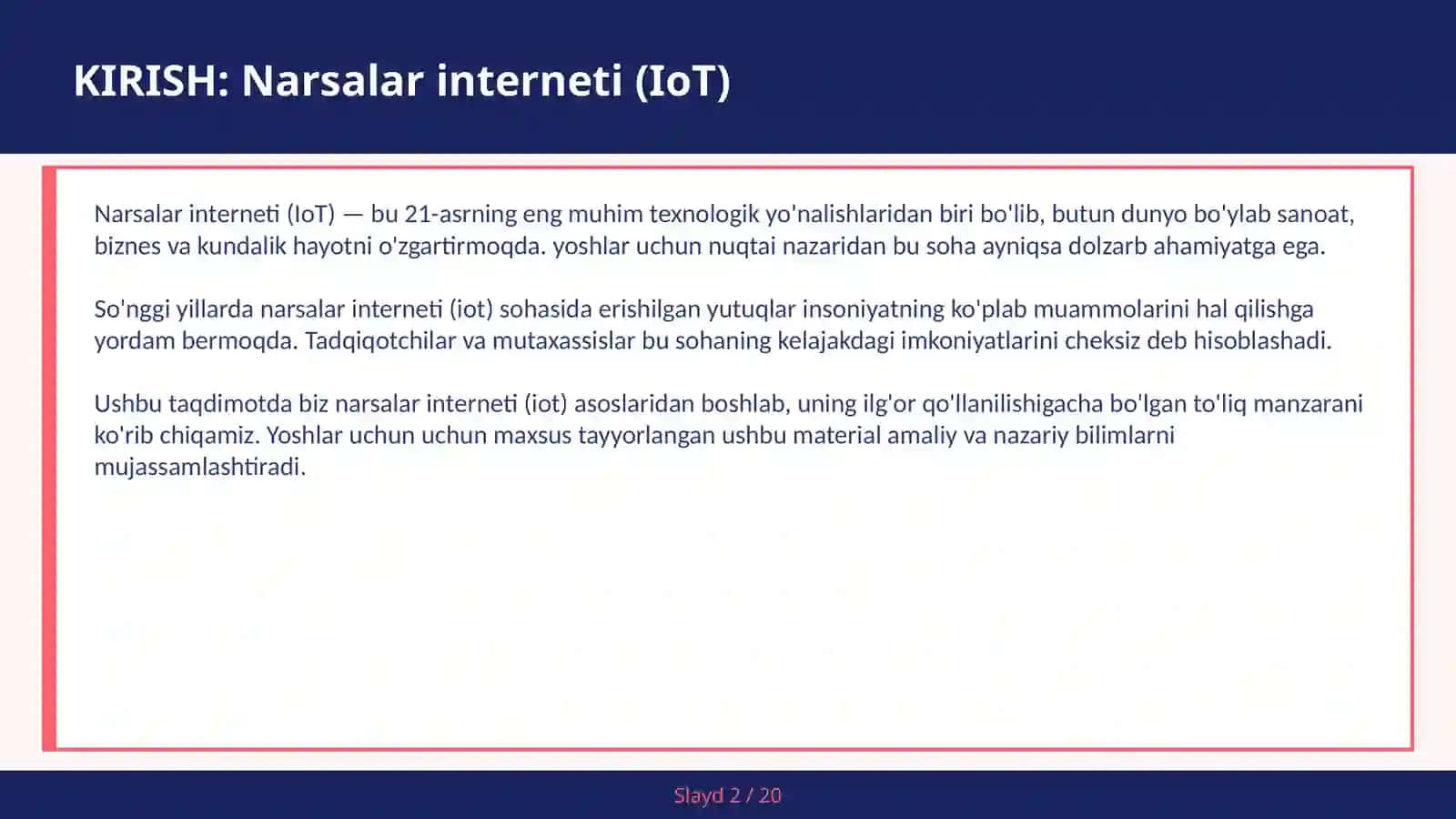 Narsalar interneti (IoT) 2