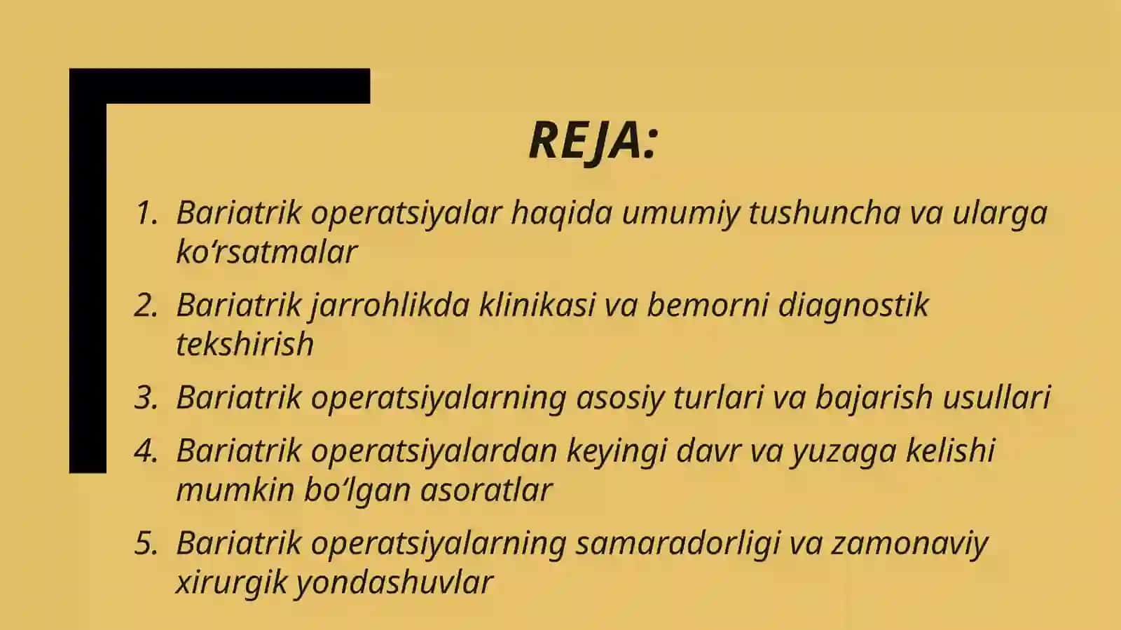 Bariatrik operatsiyalar 2