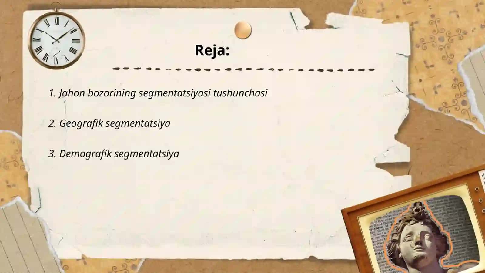 Jahon bozorining segmentatsiyasi 2