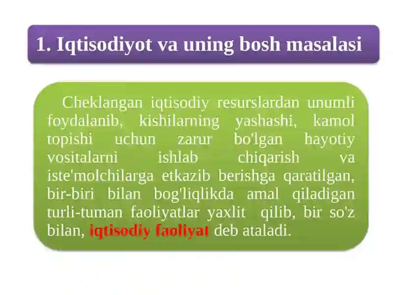 Iqtisodiyot 2