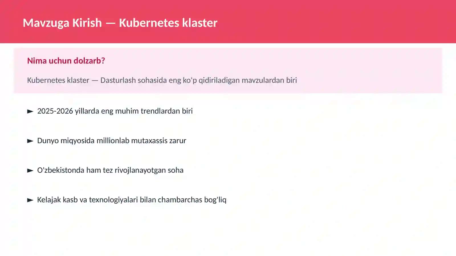 Kubernetes klaster 2