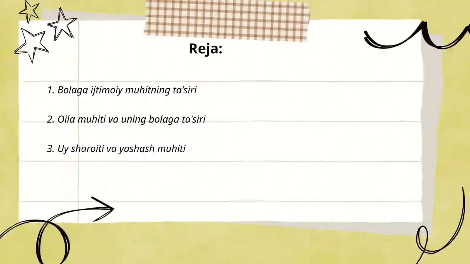 Bolaga ijtimoiy muhitning ta'siri 2