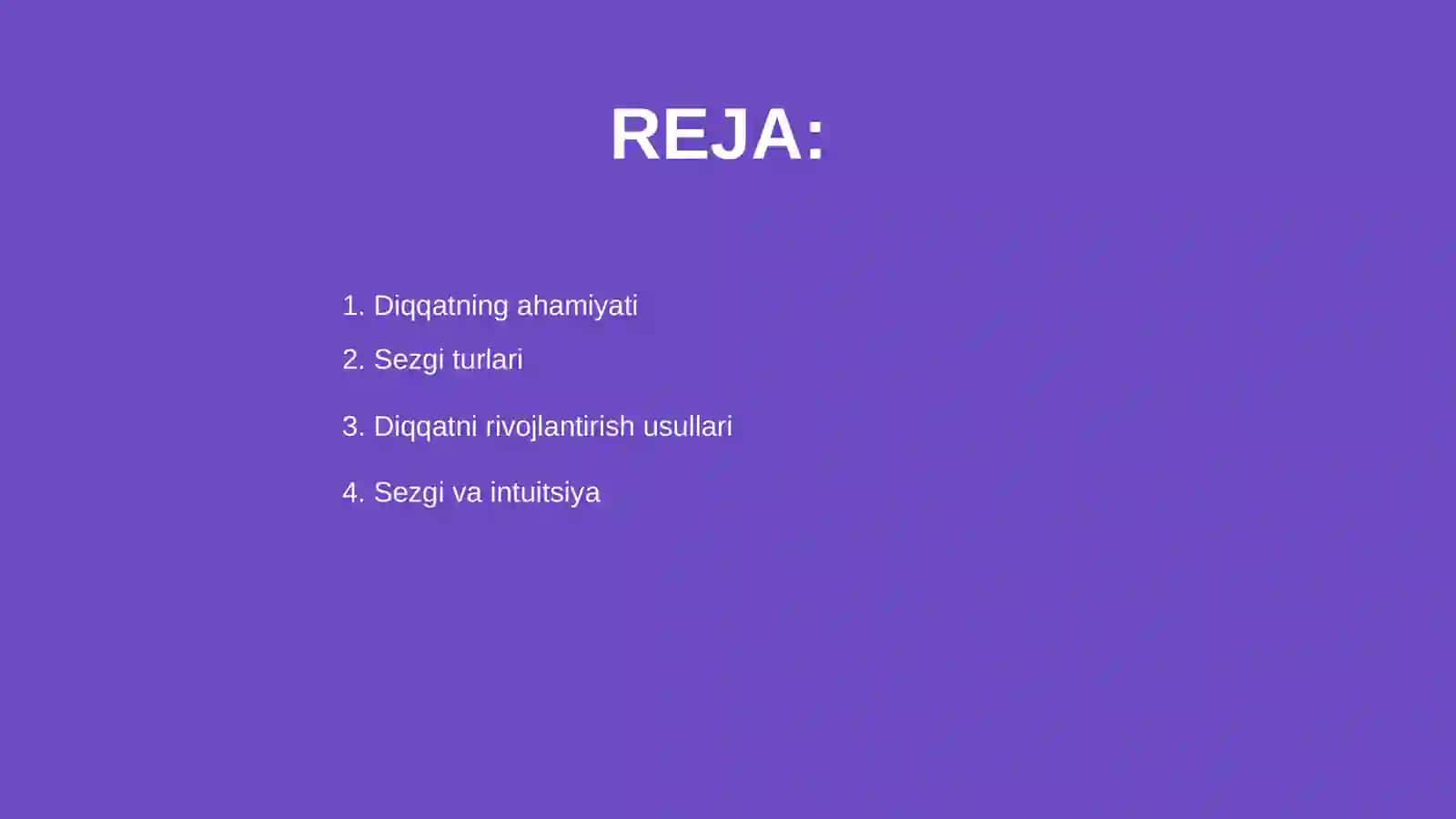Diqqat va Sezgi 2