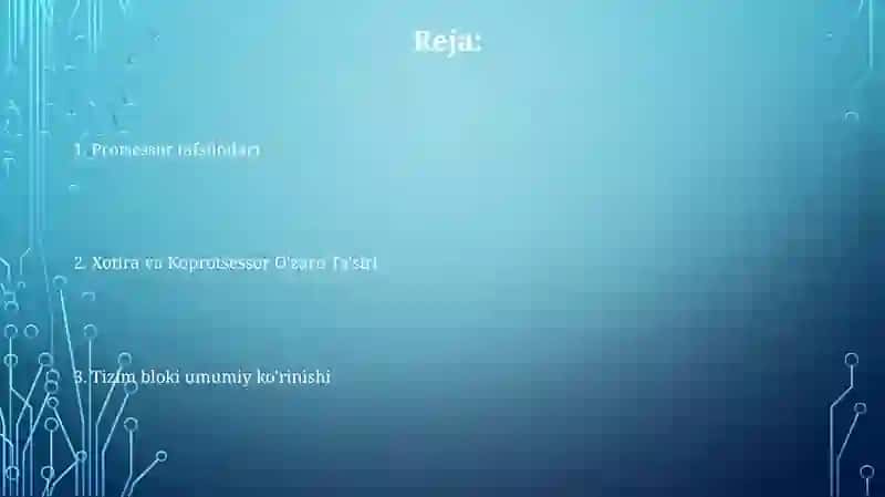 Tizimli blok va uning tarkibiy elementlari 2