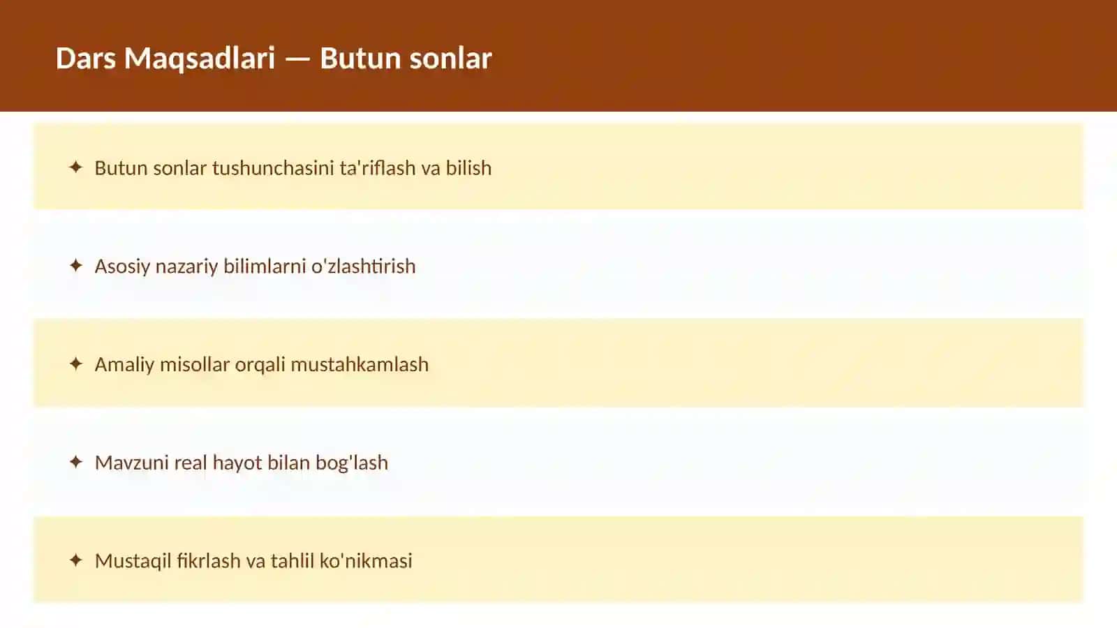 Sonlar nazariyasi 2