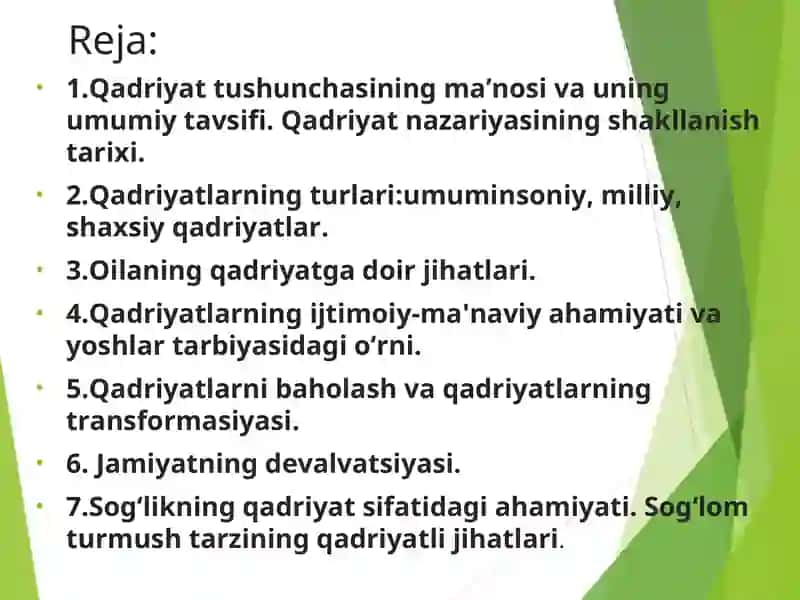 Qadriyatlar falsafasi (aksiologiya) 2
