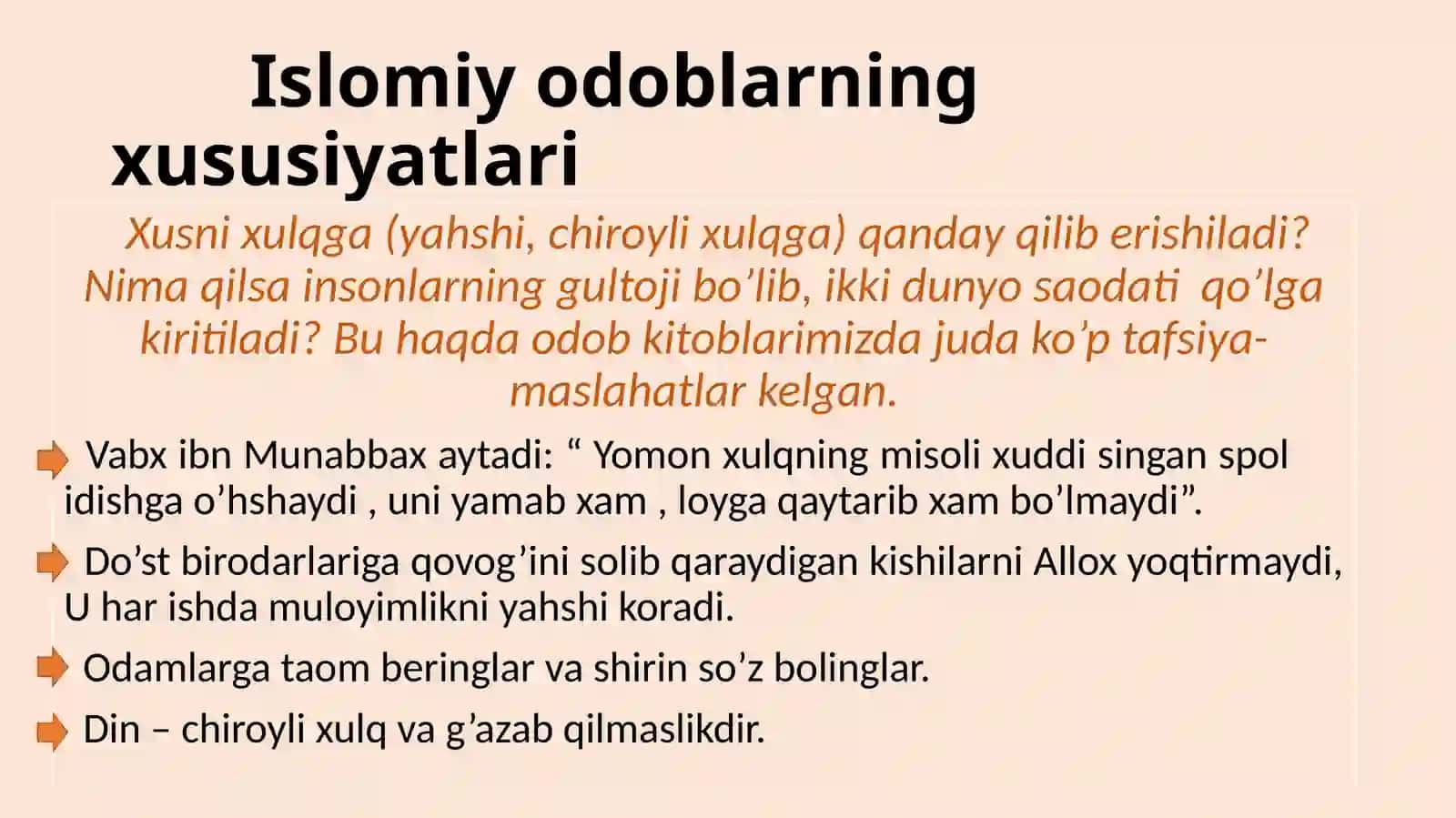 Ijtimoiy odoblar 2