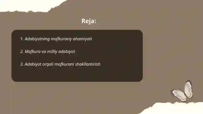 Adabiyot va mafkura munosabati 2