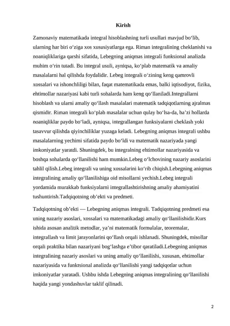 Lablegning aniqmas integrali 2
