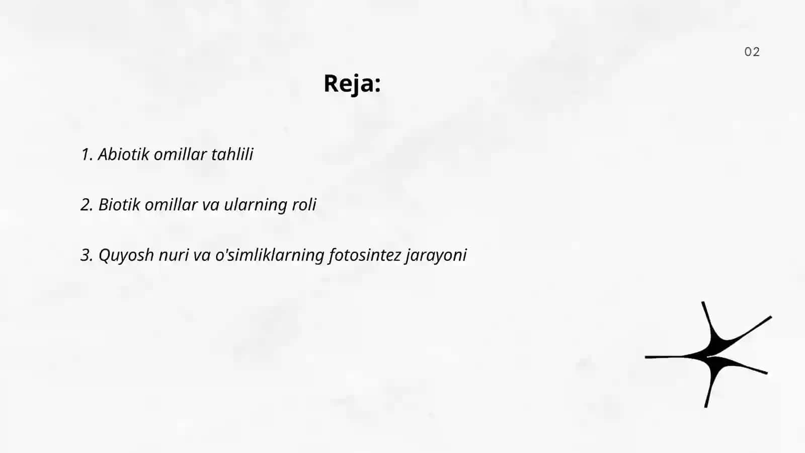 Abiotik va biotik ekologik omillar va ularning tabiatda òsimliklarning tarqalishidagi ahamiyati 2