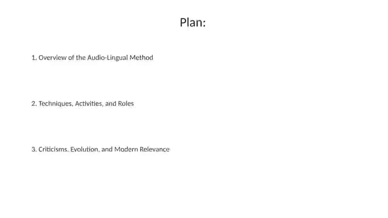 The Audio-Lingual Method(ALM) 2