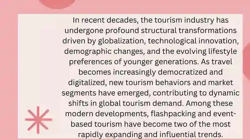Flashpacking and Event-Based Tourism 2