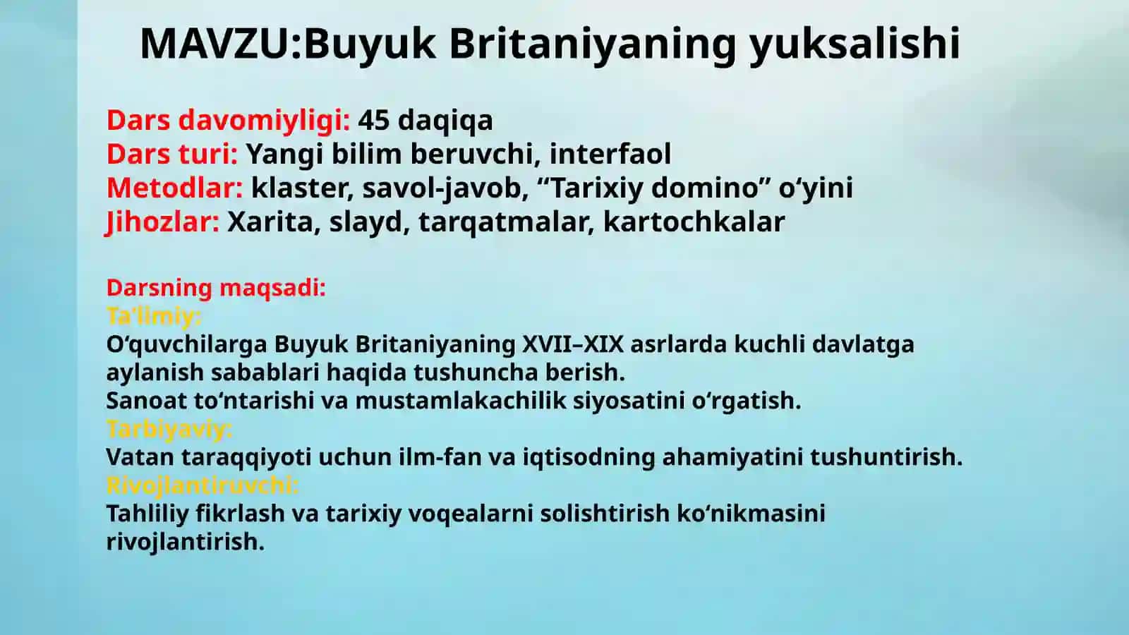 Buyuk Britaniyaning yuksalishi 2