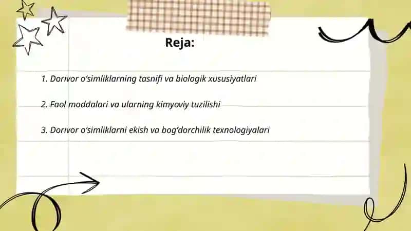 Dorivor oʻsimliklar va ulardan oqilona foydalanish 2