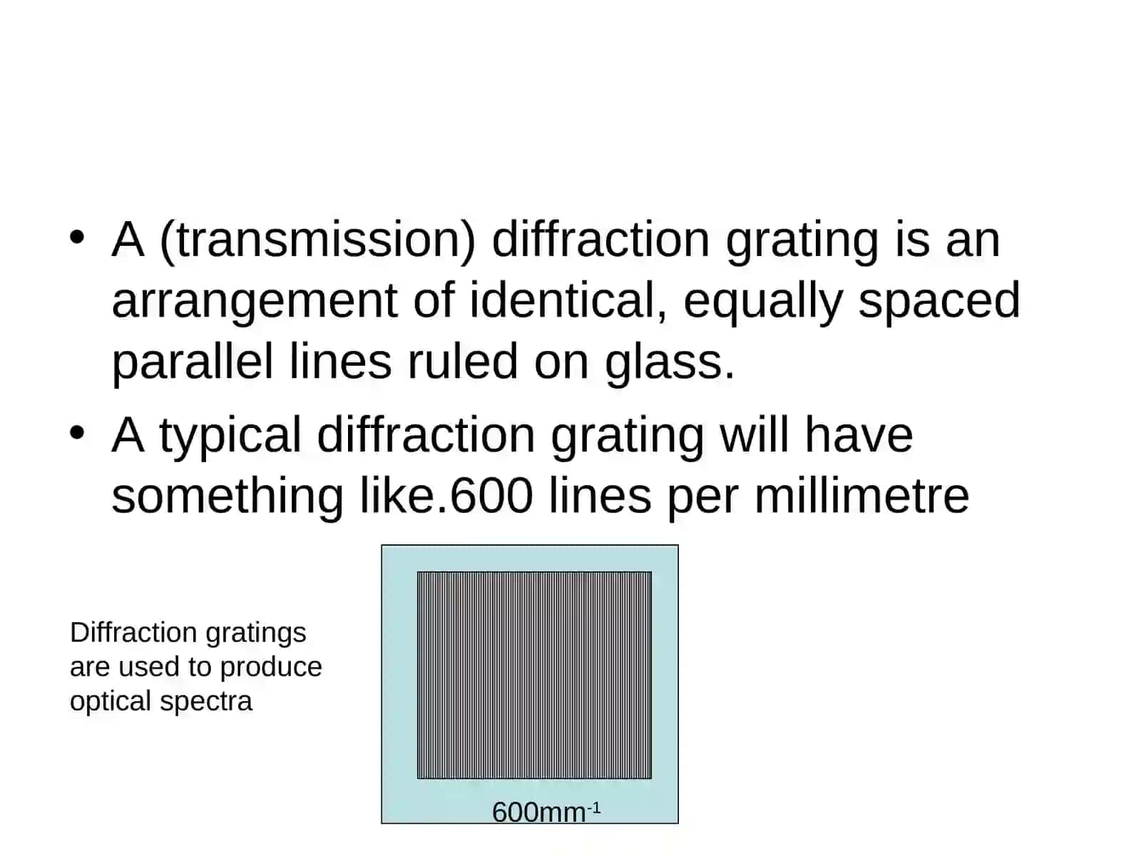 The Diffraction Grating 2