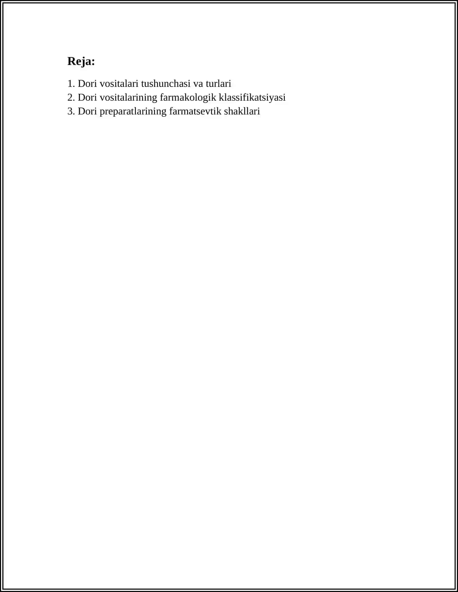 Dori Vositalari 2