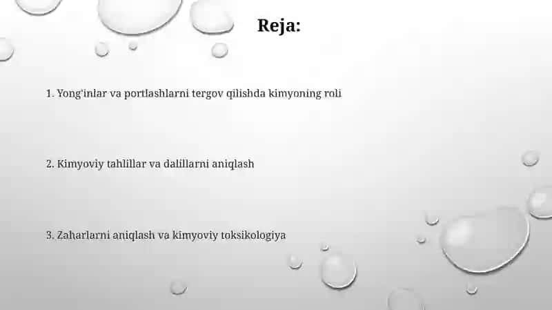 Kimyoning o‘rni Sumaya 2