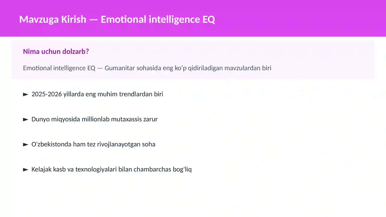 Emotional intelligence EQ 2