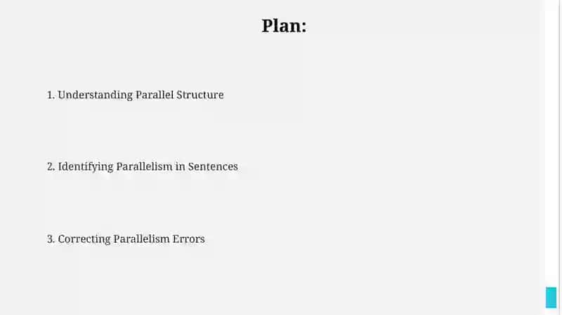 Parallel Structure 2