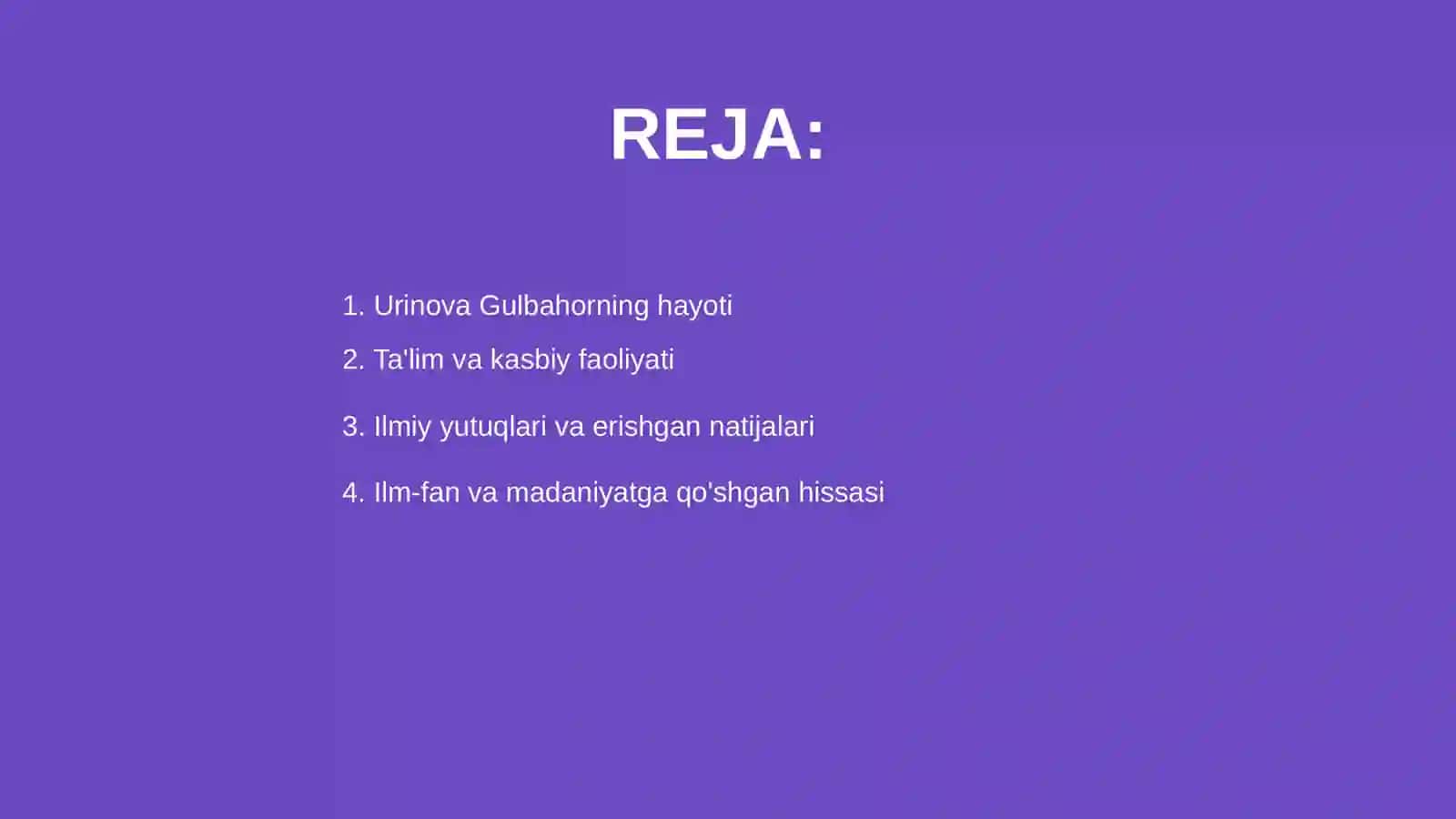 Urinova Gulbahor 2