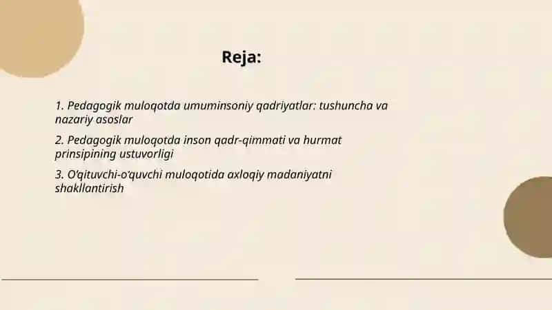 Pedagogik muloqotda umuminsoniy qadriyatlarning ustuvorligi 2