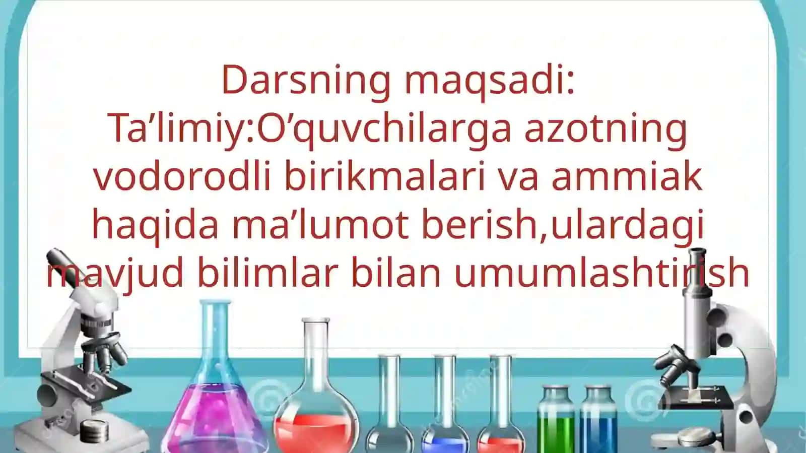 Azotning vodorodli birikmalari. Ammiak 2