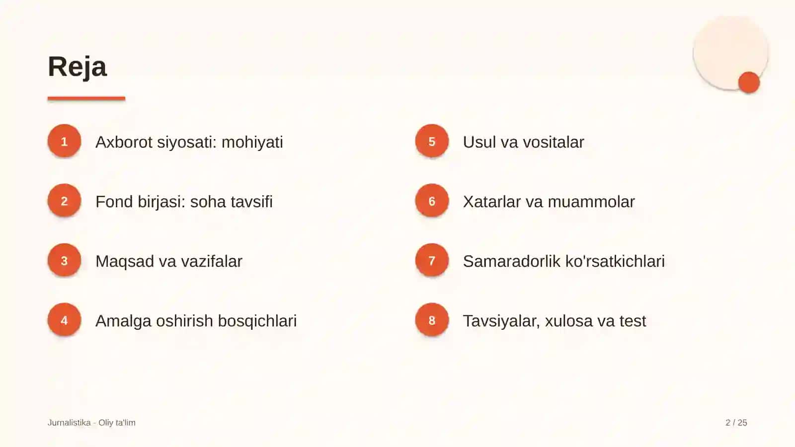 Fond birjasida axborot siyosati 2