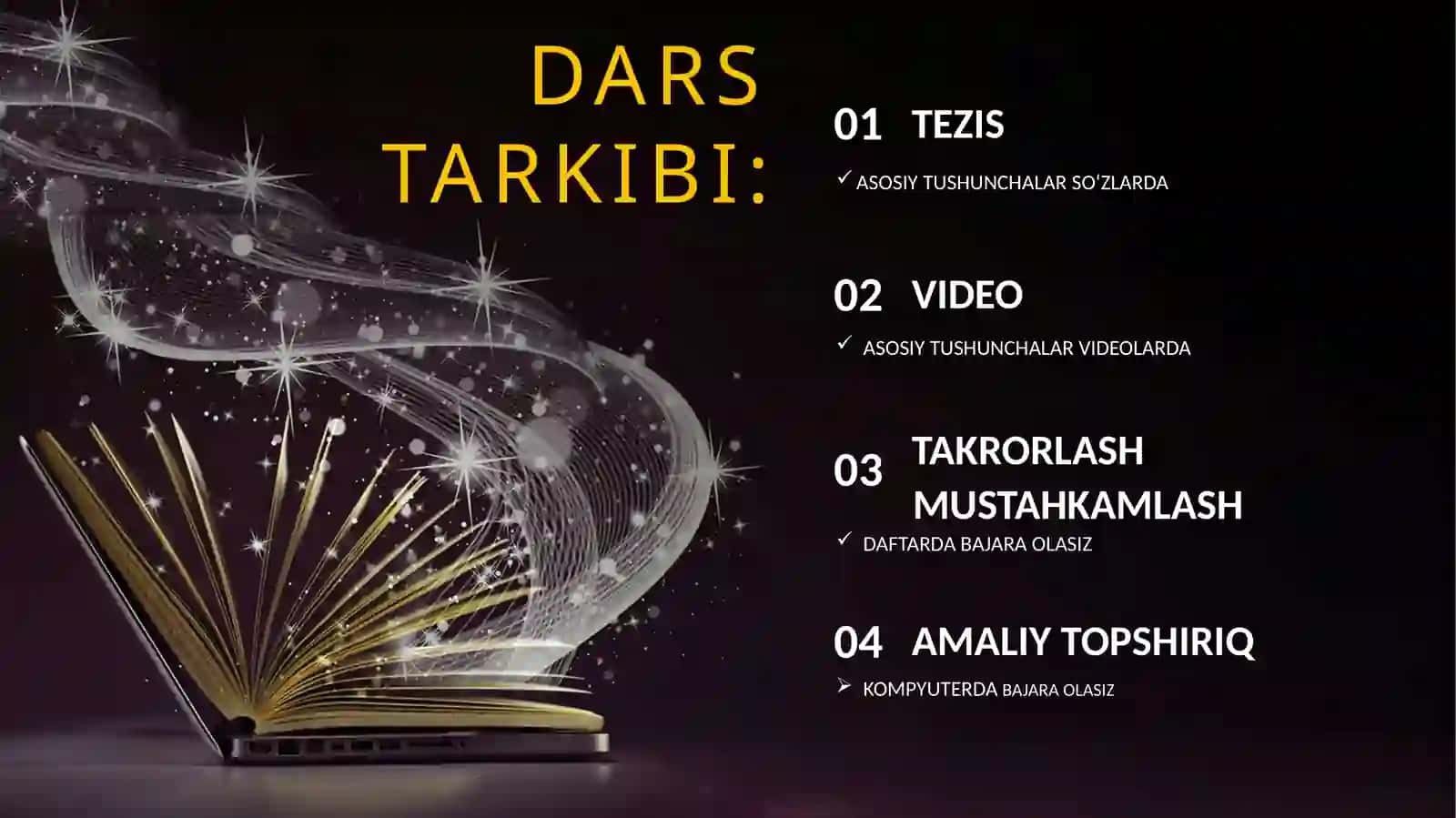 ASOSIY TUSHUNCHALAR VIDEOLARDA 2