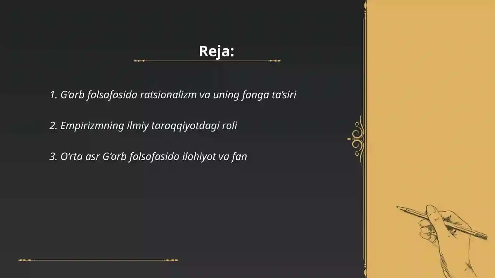 G‘arb falsafasining ustuvor yo‘nalishlari va ularning fan taraqqiyotiga ta’siri 2
