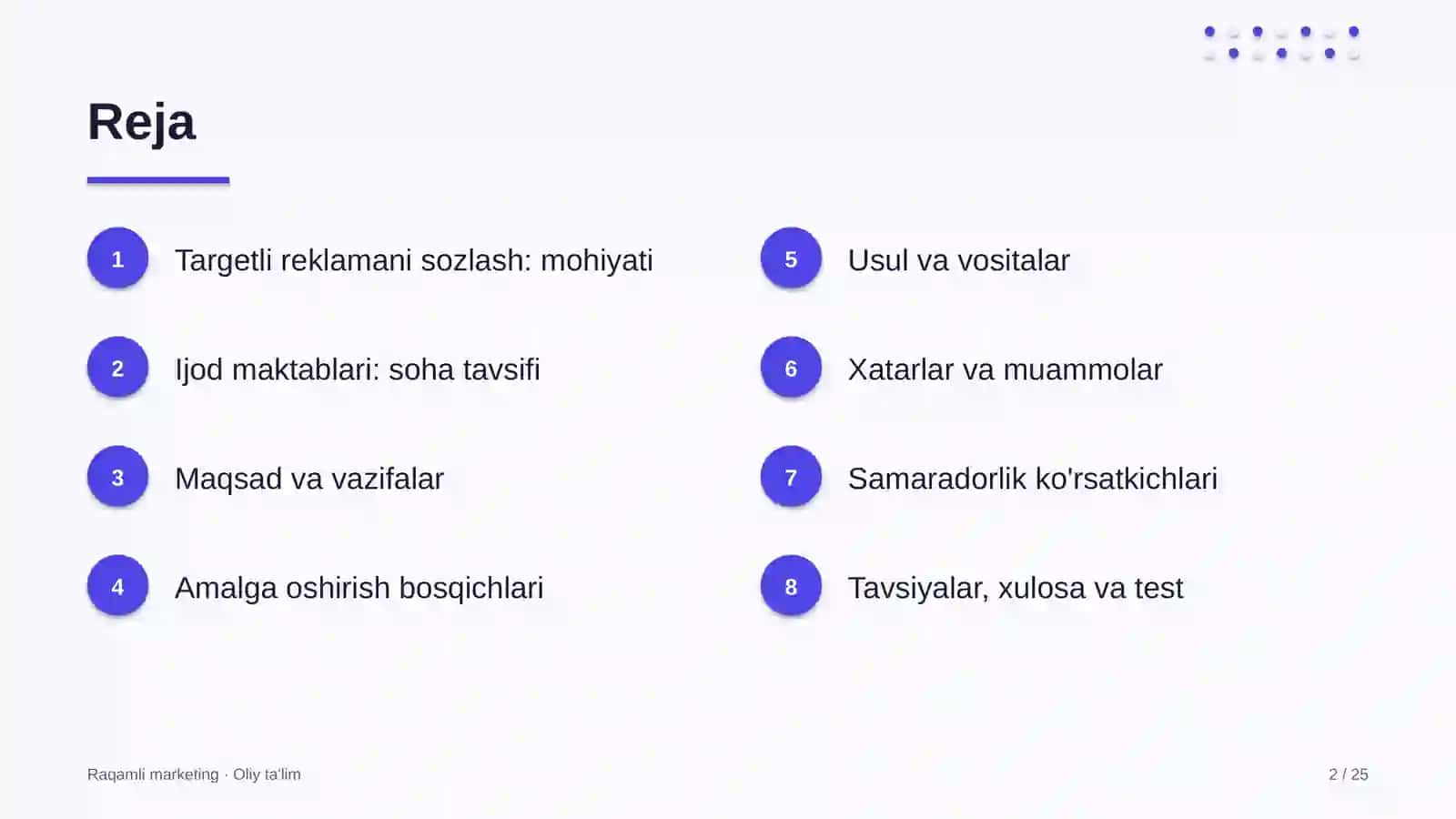Ijod maktablarida targetli reklamani sozlash 2