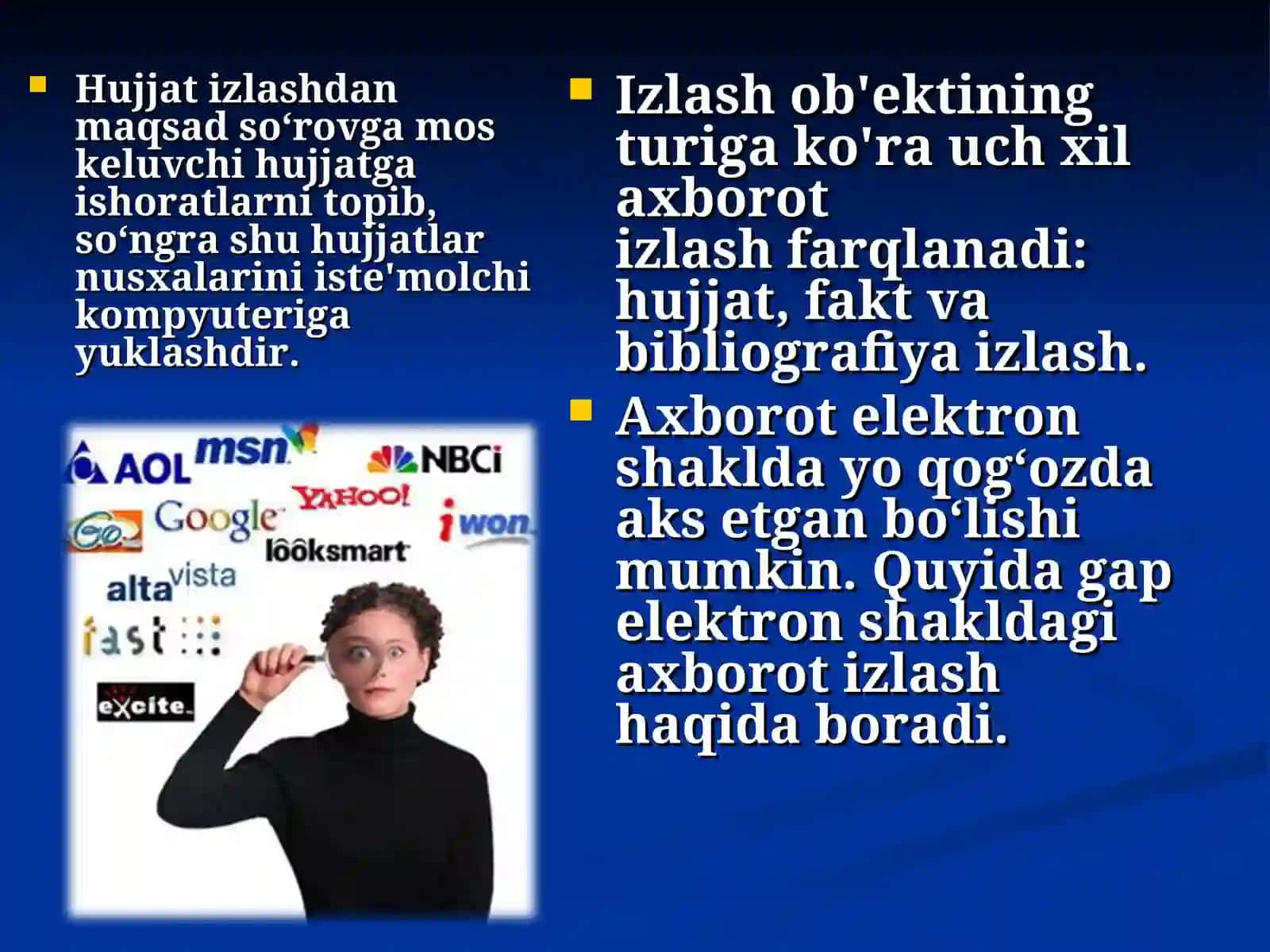 Internetda axborot qidiruv tizimi 2