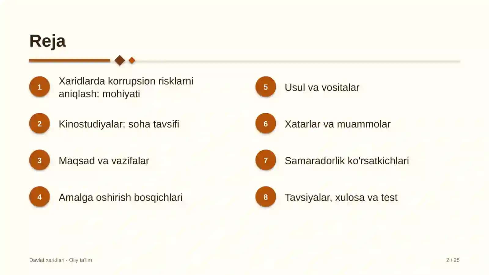 Kinostudiyalarda xaridlarda korrupsion risklarni aniqlash 2