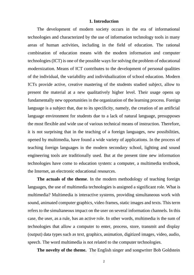 PROBLEM BASED LEARNING AS AN ACTIVE METHOD OF TEACHING READING TO B2 LEVEL LEARNERS 2