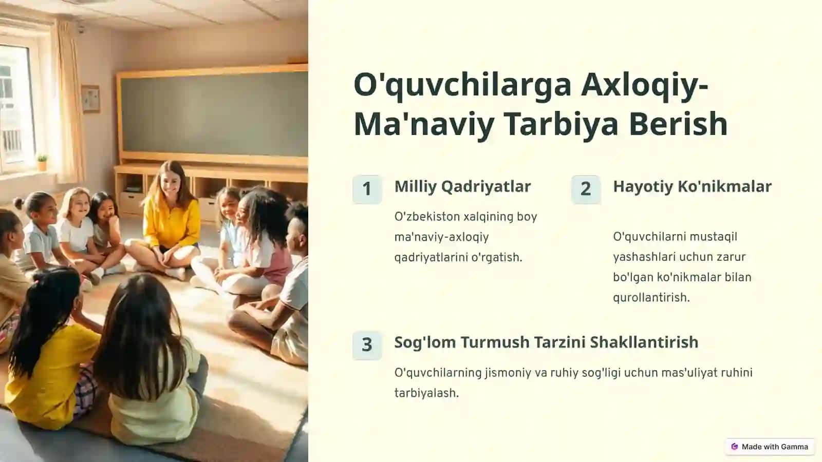 Sinf rahbarlarning Tarbiyaviy Ishi 2