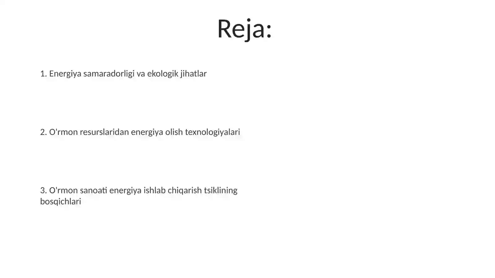Oʻrmon sanoati energiya ishlab chiqarish sikli 2