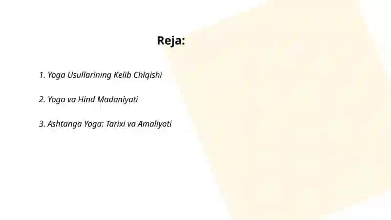 Yoga usuli 2