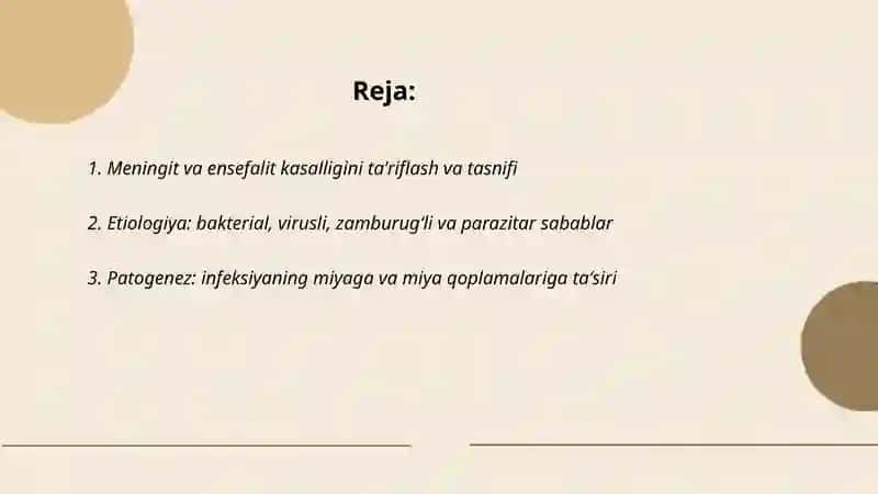 Mneget va ensefalit kasaligi 2