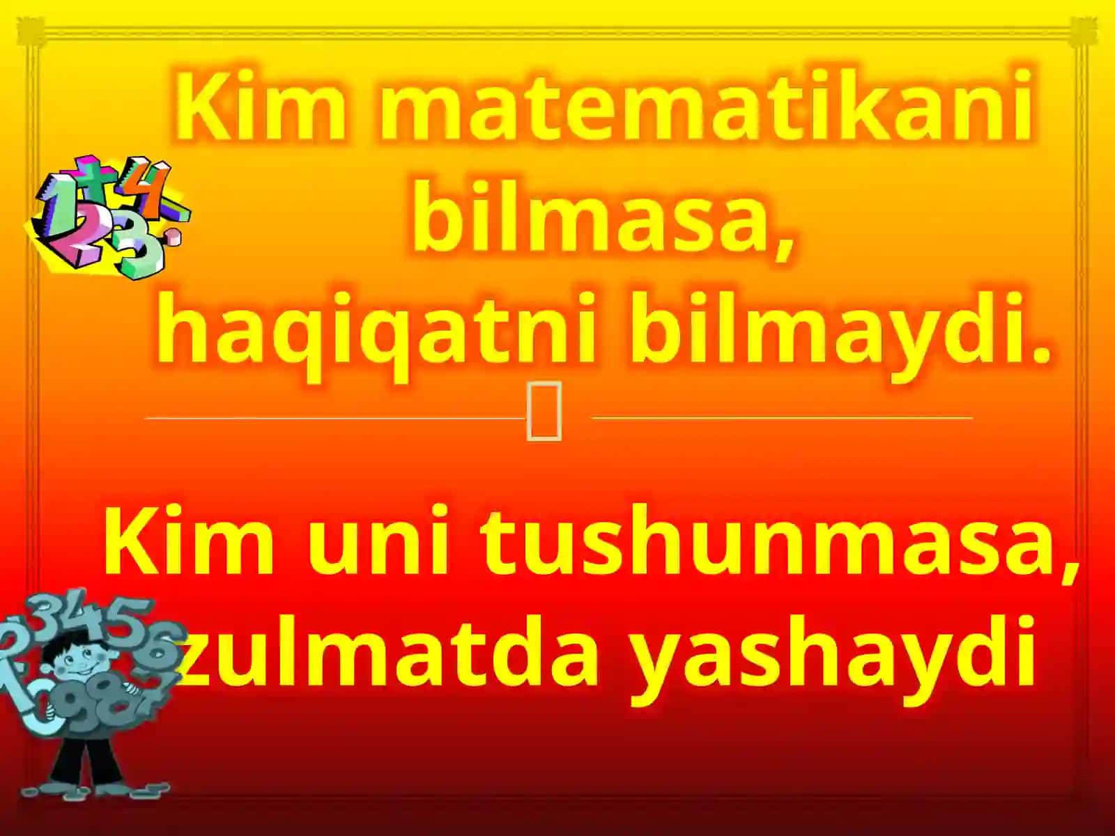 Misollarni chiqarish va yechish 2