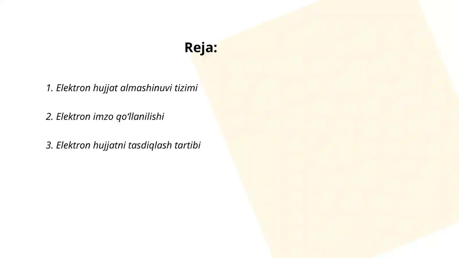 Elektron hujjat almashinuvi tizimi 2